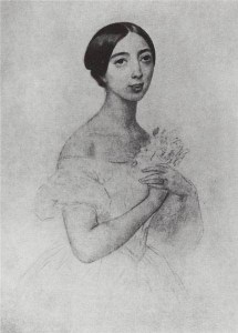 Pauline Viardot depicted in an 1844 painting by Karl Bryullov.